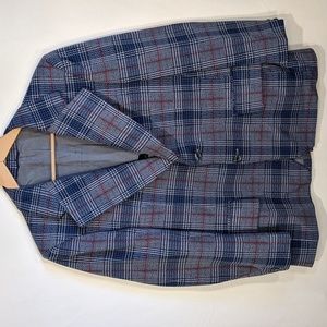Vintage 70's plaid polyester blazer